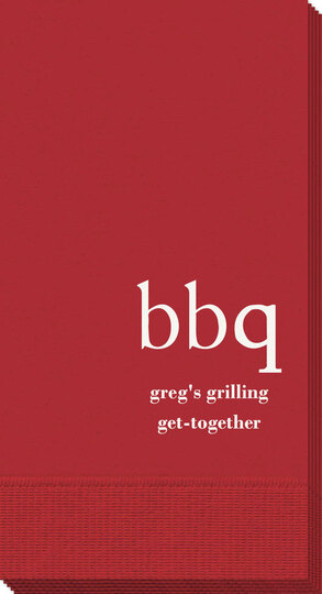 Big Word BBQ Guest Towels
